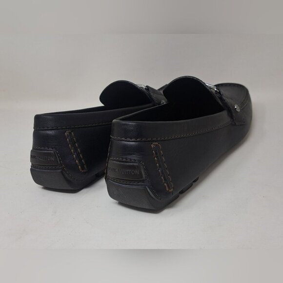 Louis Vuitton Monte Carlo Driving Loafers Shoes Chocolate Brown Leather 8.5 US - Picture 8 of 16